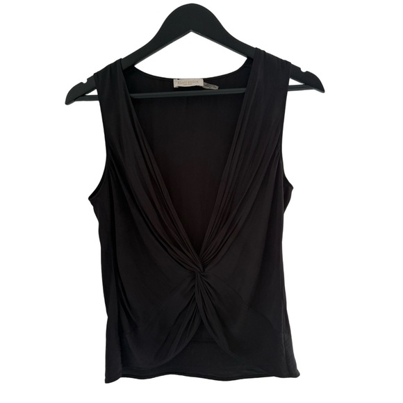 Ramy Brook New York Black Plunging Neck Line Tank - Picture 1 of 3